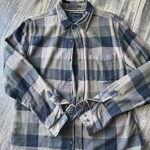 Denim & Flower Checkered Shirt in Black and Tan